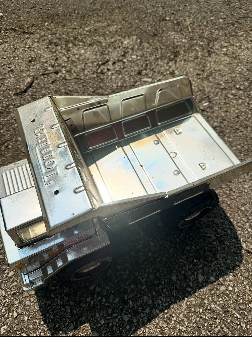 Vintage Tonka 25th Anniversary Silver Edition Dump Truck - Steel